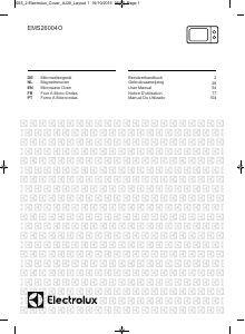 Manual Electrolux EMS26004OX Microwave