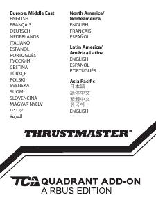 كتيب Thrustmaster TCA Captain Pack Airbus Edition مفتاح تحكم في الألعاب