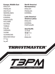 Manual Thrustmaster T3PM Pedals Add-On Controlador do jogo