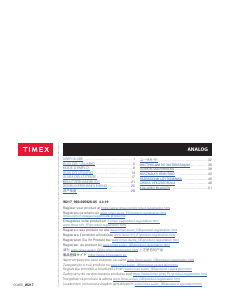 Manuale Timex TW2U96200ZA Easy Reader Orologio da polso