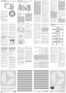 Manual Electrolux MTO30 Micro-onda