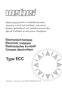 Mode d’emploi Vetus ECC Electronic Boussole