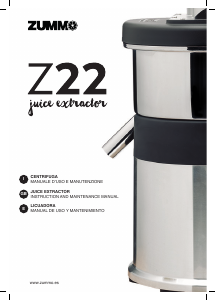 Manual de uso Zummo Z22 Licuadora