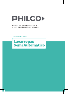 Manual de uso Philco PHSS080B Lavadora