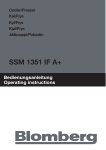 Brugsanvisning Blomberg SSM 1351 IF Køleskab