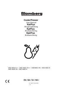 Manual Blomberg SND 9685 XN Refrigerator