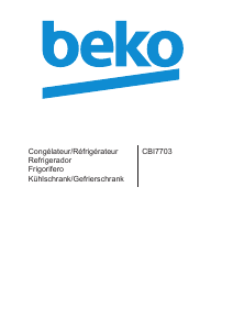 Manuale BEKO CBI 7703 Frigorifero-congelatore
