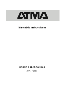 Manual de uso Atma MR1720N Microondas