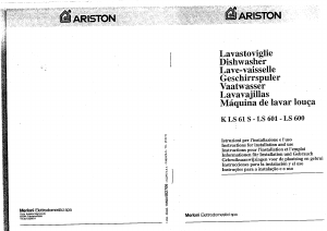 Handleiding Ariston LS 600 Vaatwasser