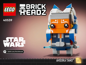 Handleiding Lego set 40539 Brickheadz Ahsoka Tano