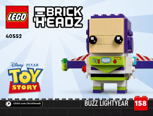 Vadovas Lego set 40552 Brickheadz Bazas Šviesmetis