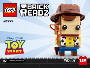 Használati útmutató Lego set 40553 Brickheadz Woody és Bo Peep