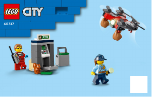 Handleiding Lego set 60317 City Politieachtervolging bij de bank