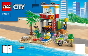 Handleiding Lego set 60328 City Strandwachter uitkijkpost