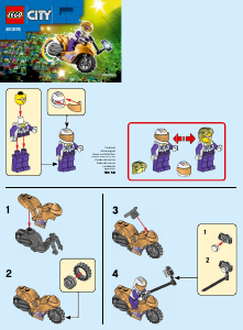 Mode d’emploi Lego set 60309 City La moto de cascade Selfie