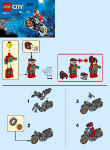 Mode d’emploi Lego set 60311 City La moto de cascade de Feu