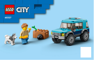 Käyttöohje Lego set 60327 City Hevostraileri