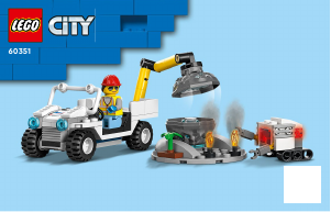 Handleiding Lego set 60351 City Raketlanceerbasis