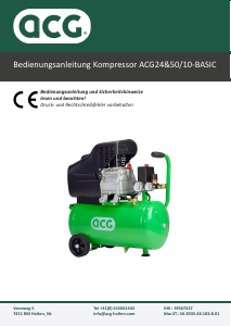 Bedienungsanleitung ACG ACG50/10-BASIC Kompressor