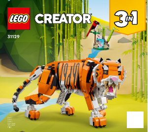Manual Lego set 31129 Creator Majestic tiger