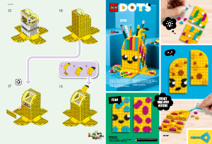 Manual de uso Lego set 41948 DOTS Portalápices Plátano Adorable