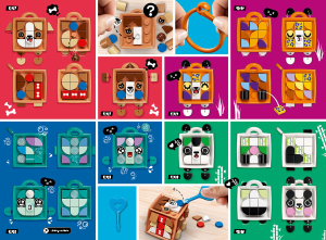 Manual Lego set 41927 DOTS Adorno para Mala - Cão
