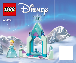 Manual Lego set 43199 Disney Princess Pátio do Castelo da Elsa