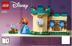 Manuale Lego set 43203 Disney Princess Le creazioni incantate di Aurora, Merida e Tiana