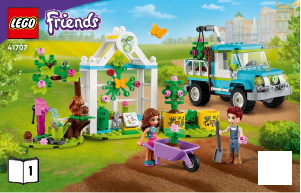 Brugsanvisning Lego set 41707 Friends Træplantningsvogn