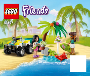 Bedienungsanleitung Lego set 41697 Friends Schildkröten-Rettungswagen