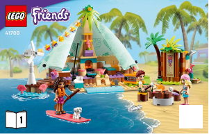 Manual de uso Lego set 41700 Friends Glamping en la Playa