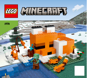 Manuale Lego set 21178 Minecraft Il Capanno della Volpe