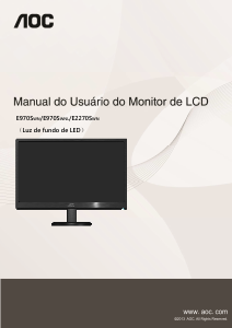 Manual AOC E2270SWN Monitor LCD