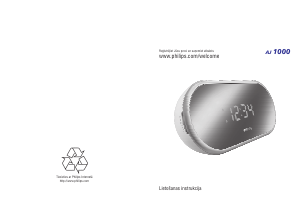 Rokasgrāmata Philips AJ1000/12 Radio modinātājs