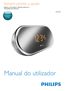 Manual Philips AJ1003 Rádio relógio