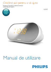 Manual Philips AJ2000 Radio cu ceas