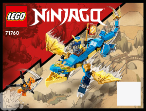 Manual de uso Lego set 71760 Ninjago Dragón del Trueno EVO de Jay