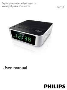 Manual Philips AJ3112/12 Alarm Clock Radio