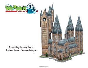 사용 설명서 Wrebbit Hogwarts - Astronomy Tower 3D 퍼즐