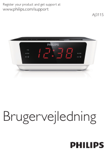 Brugsanvisning Philips AJ3115/12 Radio-vækkeure