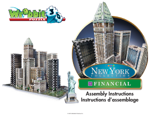 사용 설명서 Wrebbit New York - Financial 3D 퍼즐