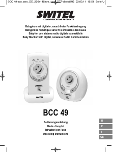 Handleiding Switel BCC49 Babyfoon