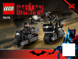 Manuale Lego set 76179 Super Heroes Inseguimento sulla moto di Batman e Selina Kyle