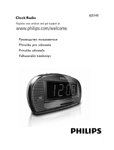 Manuál Philips AJ3540 Rádio s alarmem