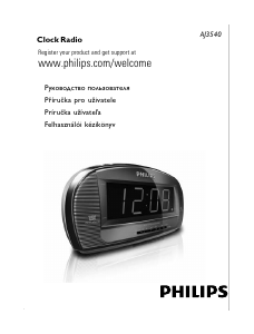 Návod Philips AJ3540 Rádiobudík