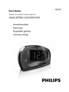 Bruksanvisning Philips AJ3540 Klockradio