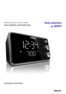 Rokasgrāmata Philips AJ3551/12 Radio modinātājs
