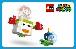 Käyttöohje Lego set 71396 Super Mario Bowser Jr. ja Clown Car ‑laajennussarja