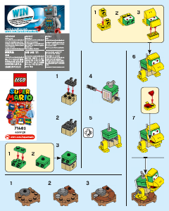 Vadovas Lego set 71402 Super Mario Personažų pakuotės – 4 serija