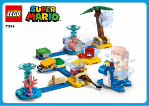 Manuál Lego set 71398 Super Mario Na pláži u Dorrie – rozšiřující set